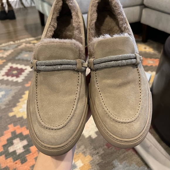 BRUNELLO CUCCINELLI Shearling lined Monili Shoes